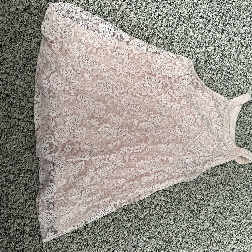 Torrid Light Pink Lace Top